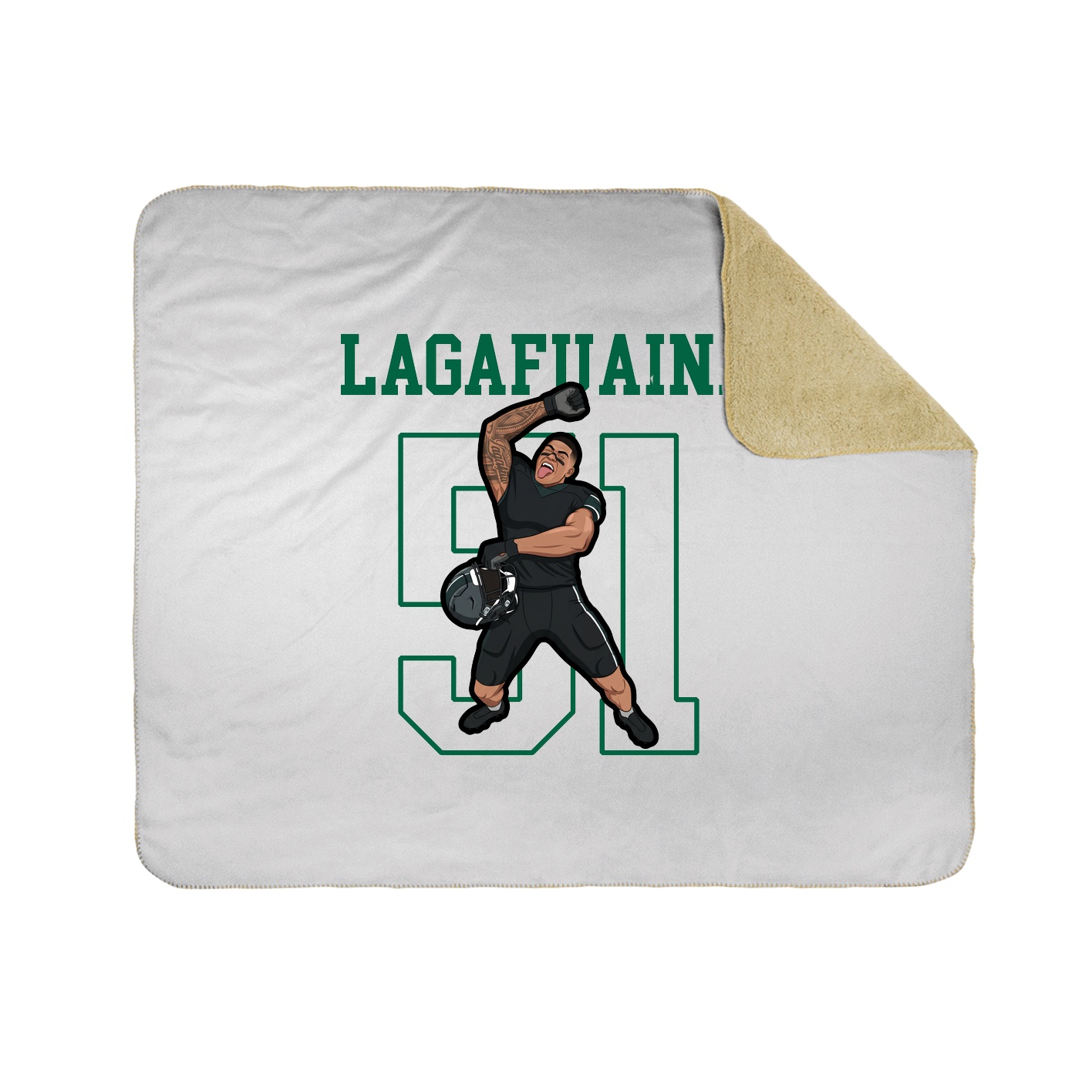 Throw Blanket — Shirsey in White