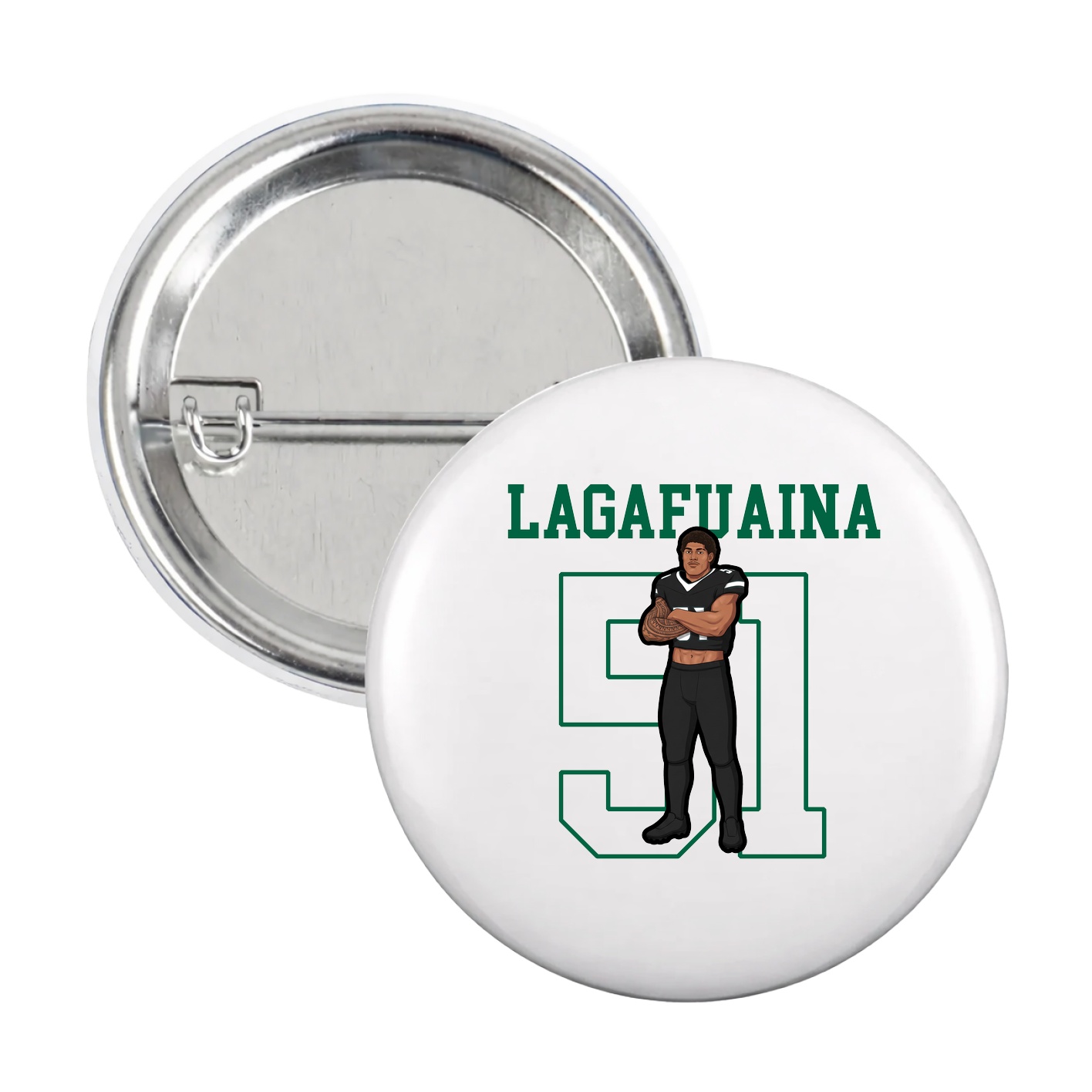 Game Day Button — Shirsey in White