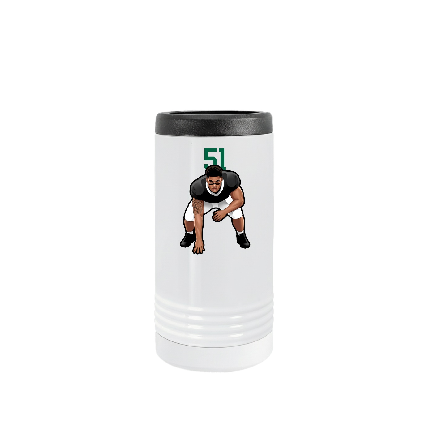 Slim Beverage Holder — Number Top in White