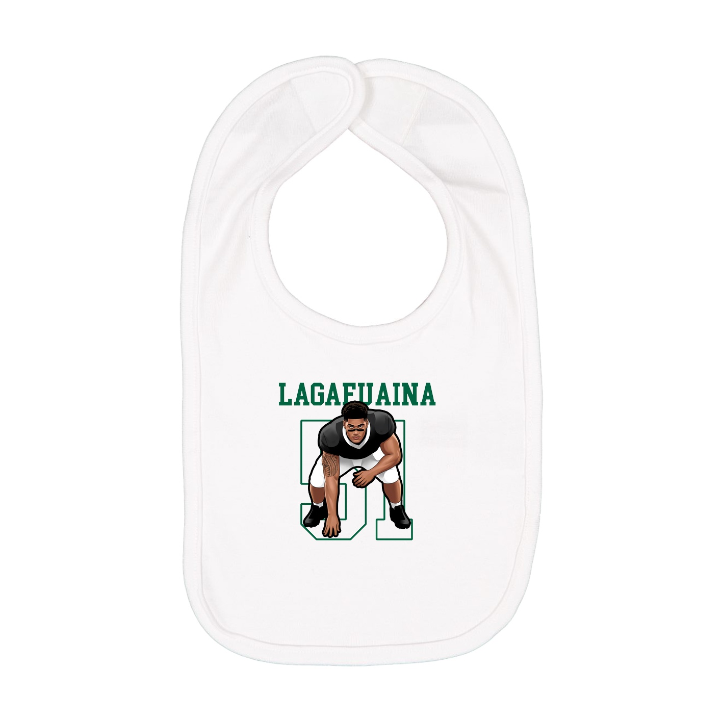 Infant Bib — Shirsey in White