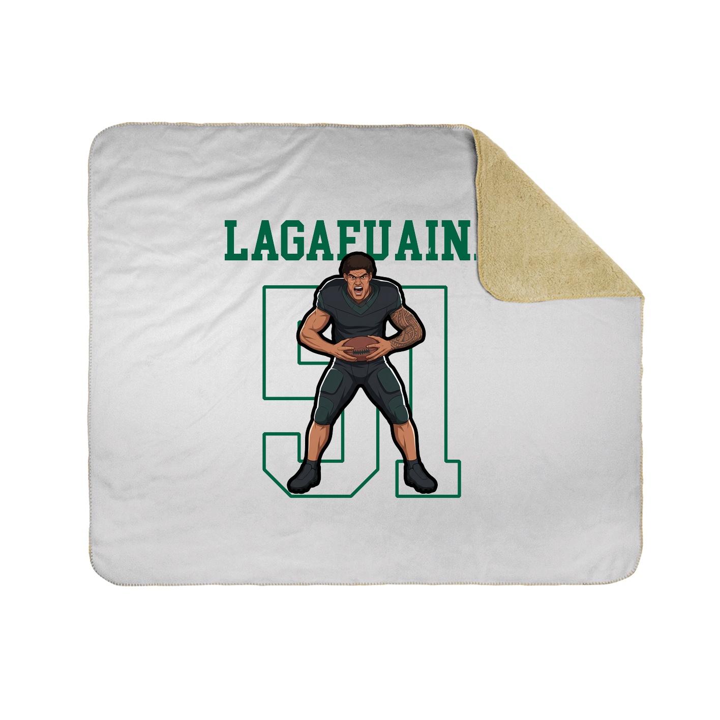 50x60 Sherpa Lined Throw Blanket