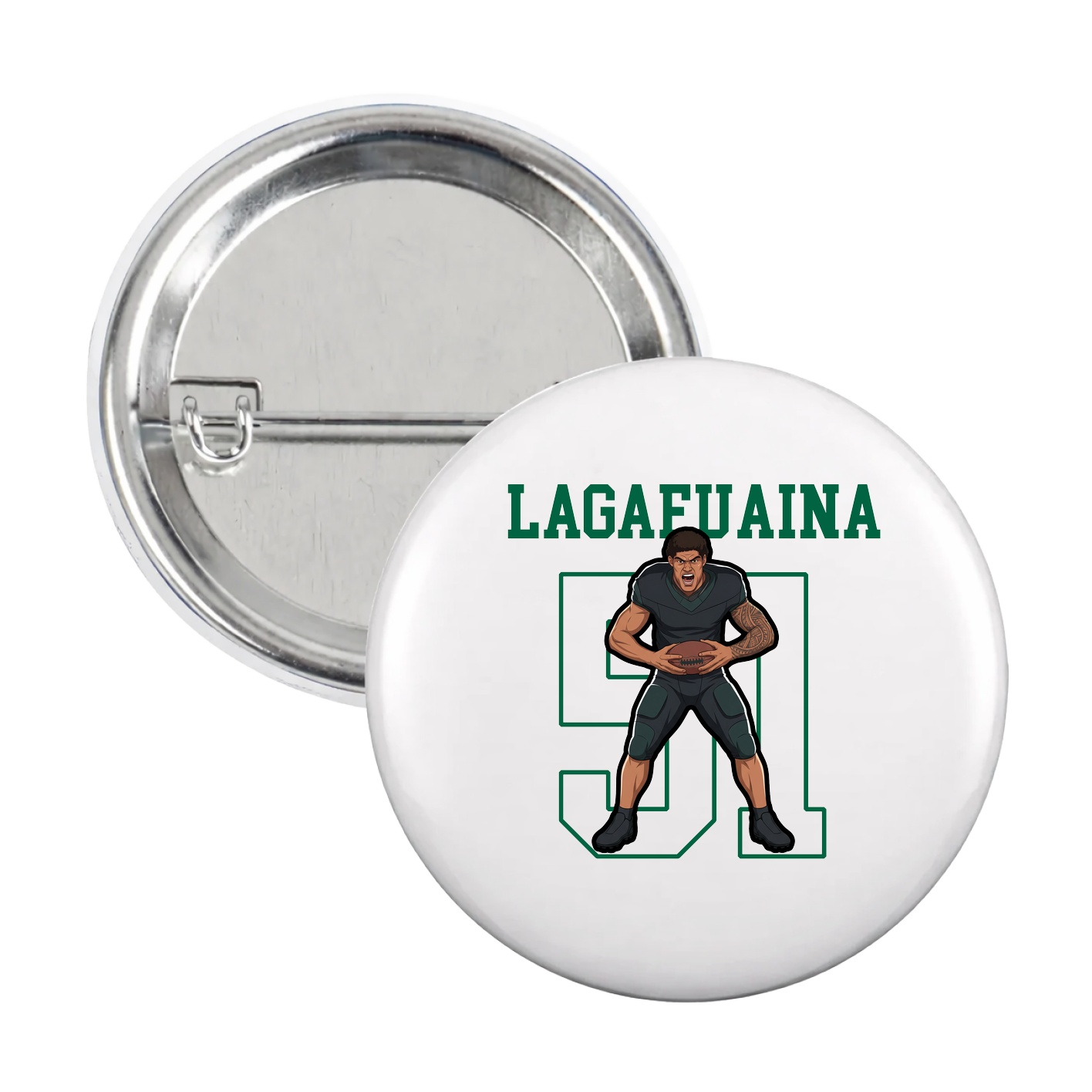 Game Day Button — Shirsey in White