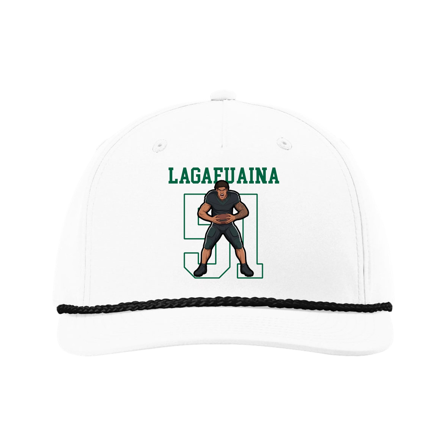 Five-Panel Classic Rope Cap — Shirsey in White
