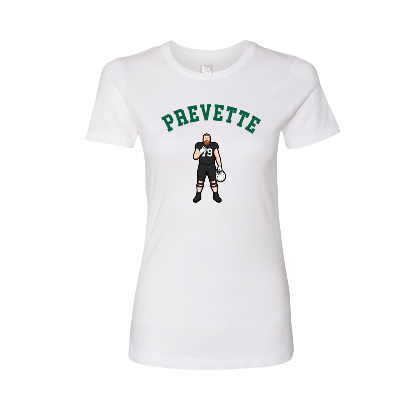 Fitted Women's Tee — Shirsey Arch in White