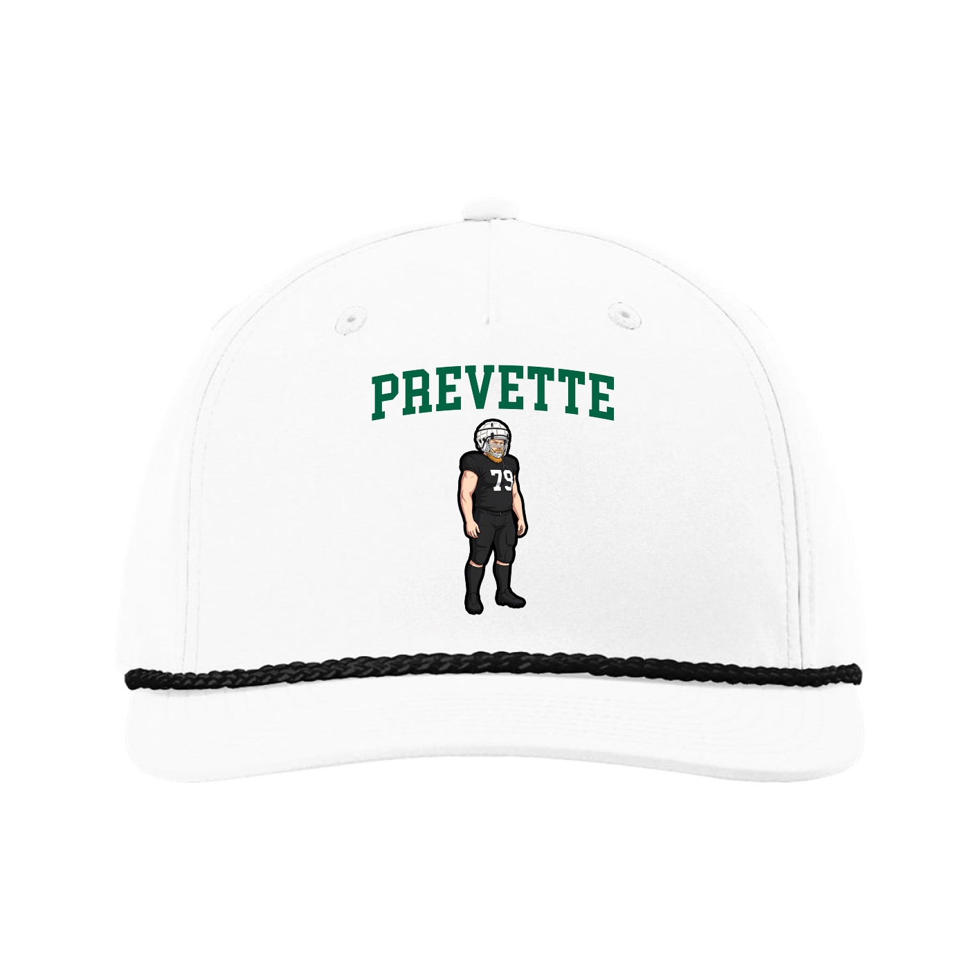 Five-Panel Classic Rope Cap — Shirsey in White