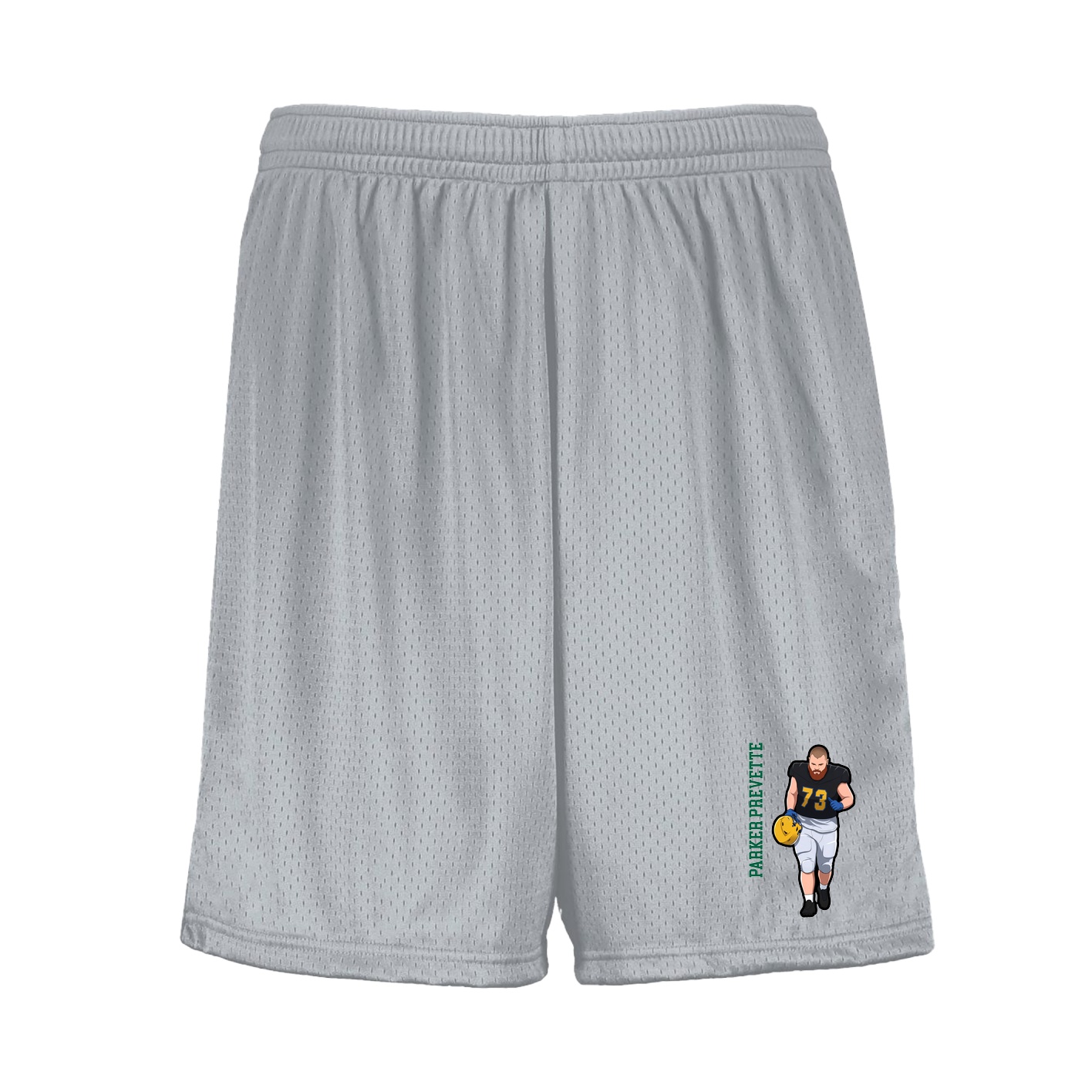 Shorts — Name Vertical in Silver