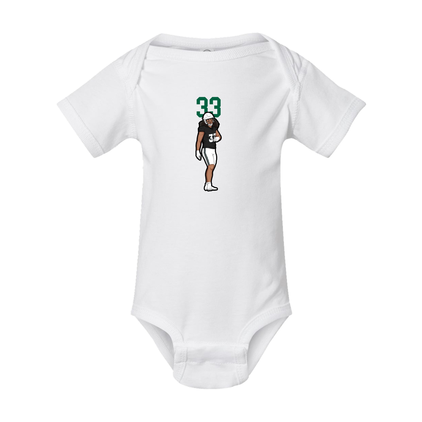 Baby Onesie — Number Top in White