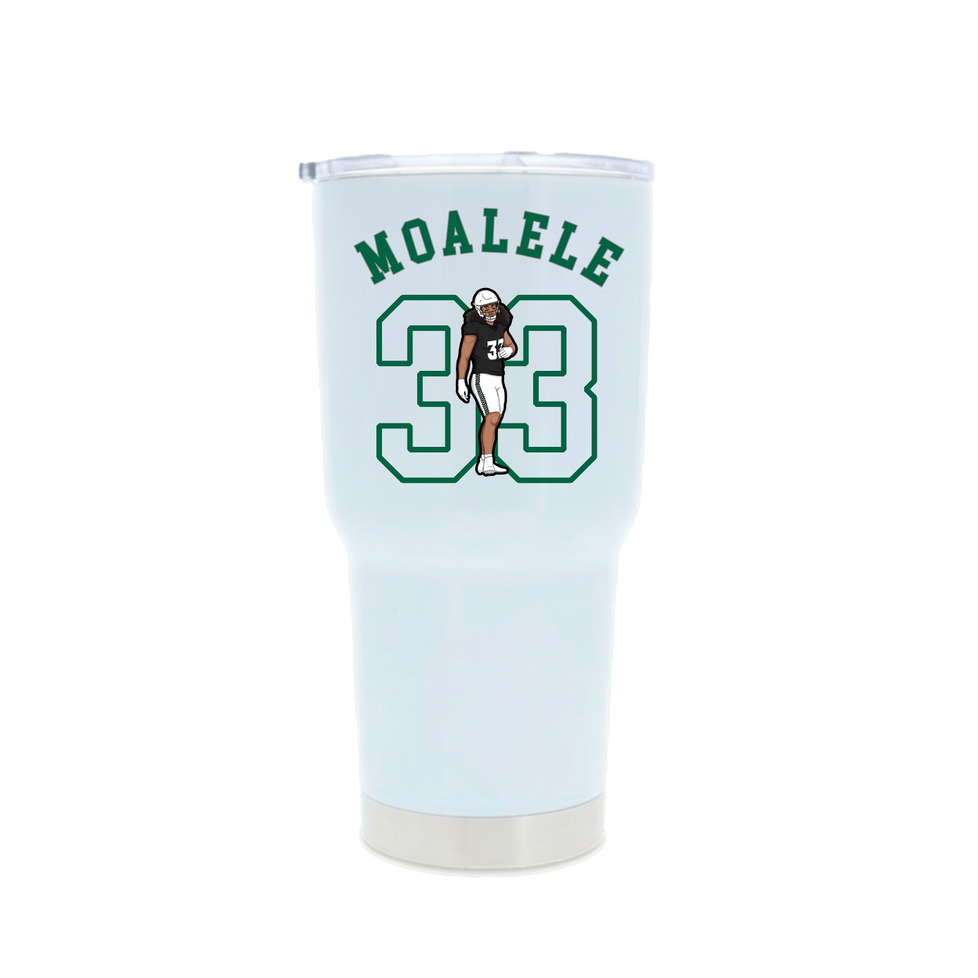 30oz Stainless Steel Tumbler — Shirsey Arch in White
