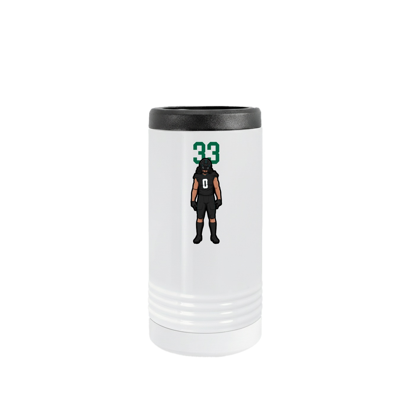 Slim Beverage Holder — Number Top in White