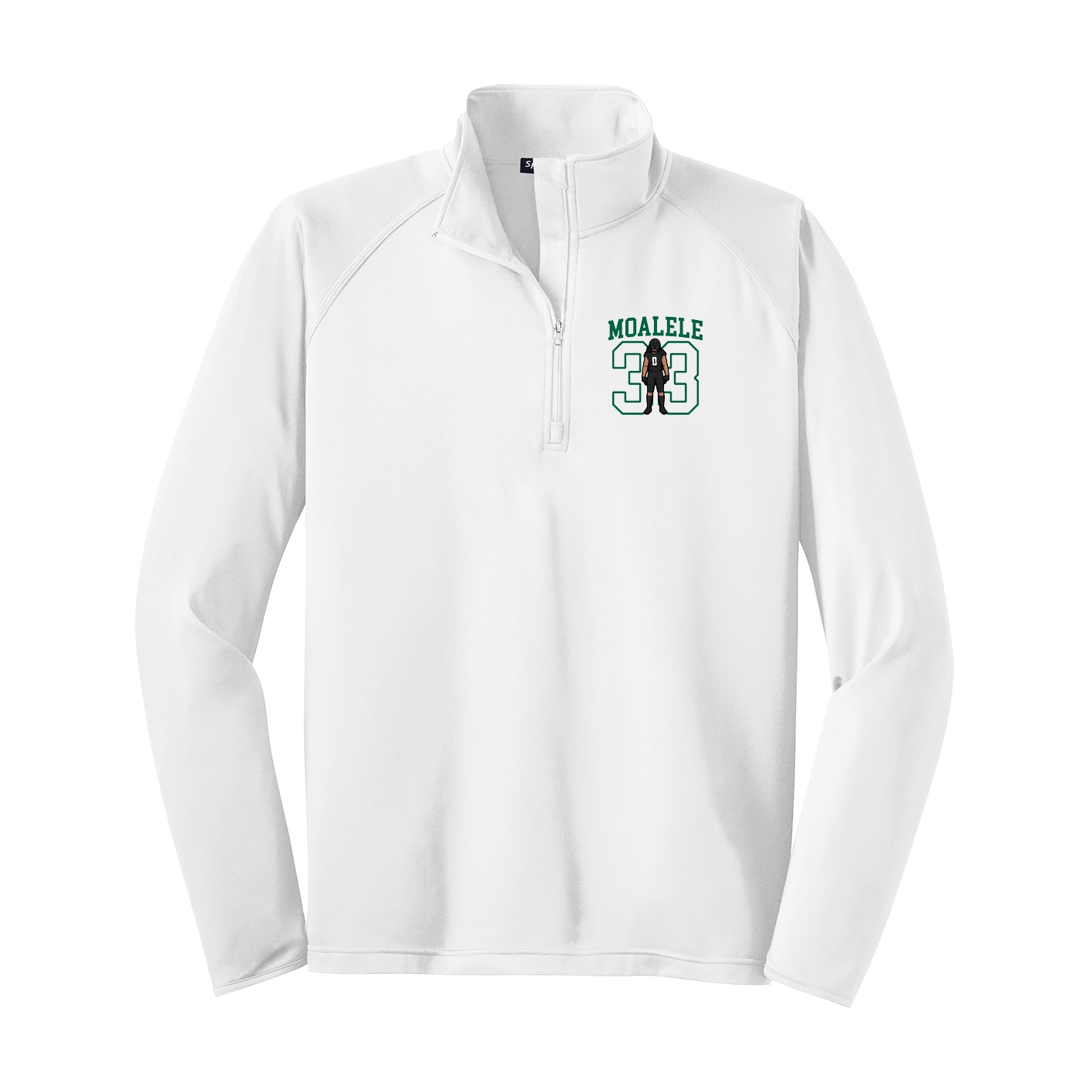 Q-Zip Pullover — Shirsey in White