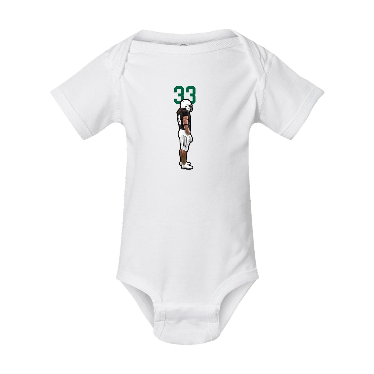 Baby Onesie — Number Top in White