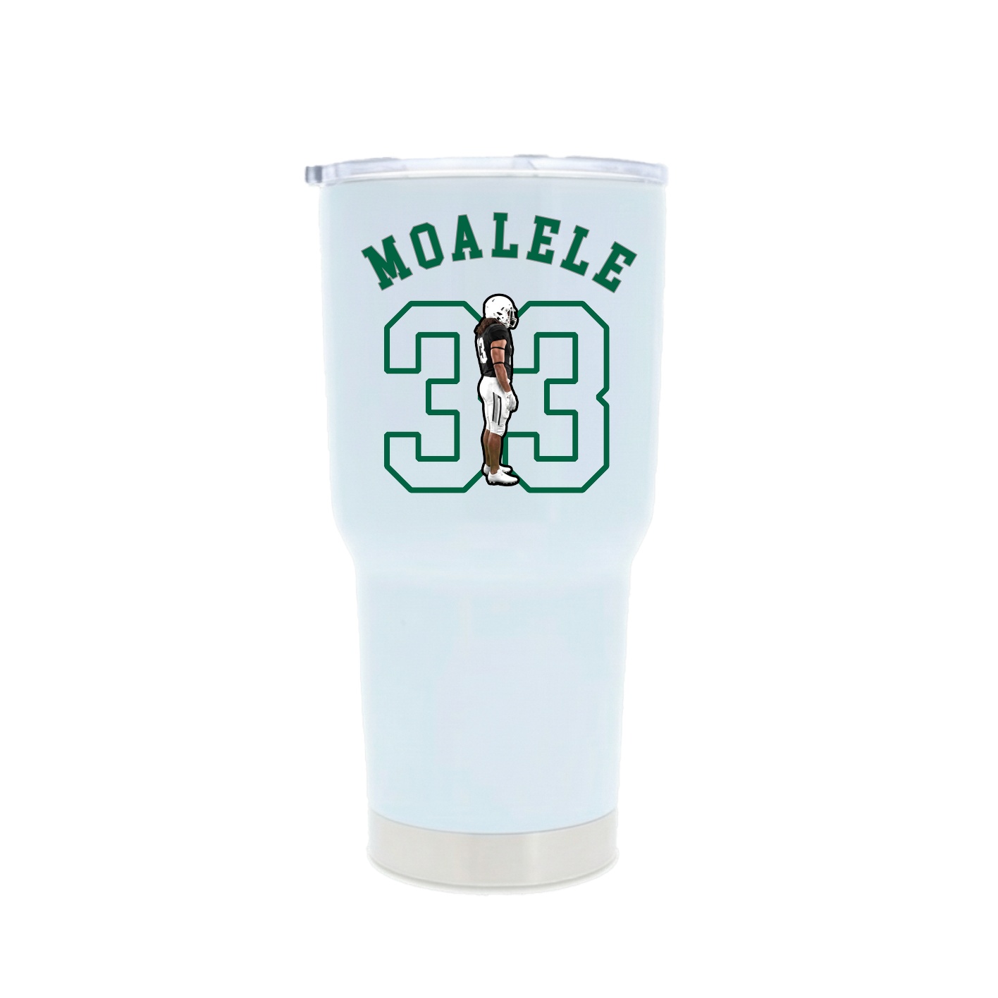 30oz Stainless Steel Tumbler — Shirsey Arch in White