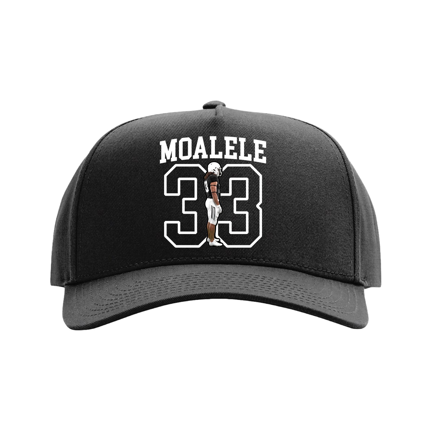 Full Fabric Five-Panel Champ Cap — Shirsey in Black