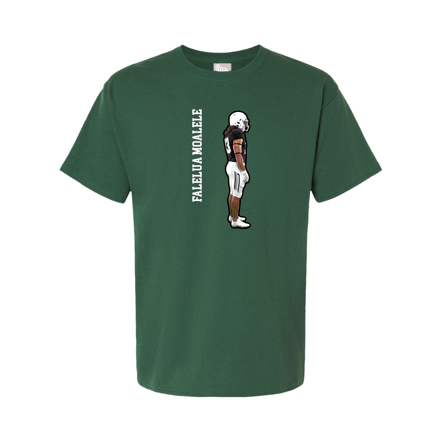 Tee — Name Vertical in Green