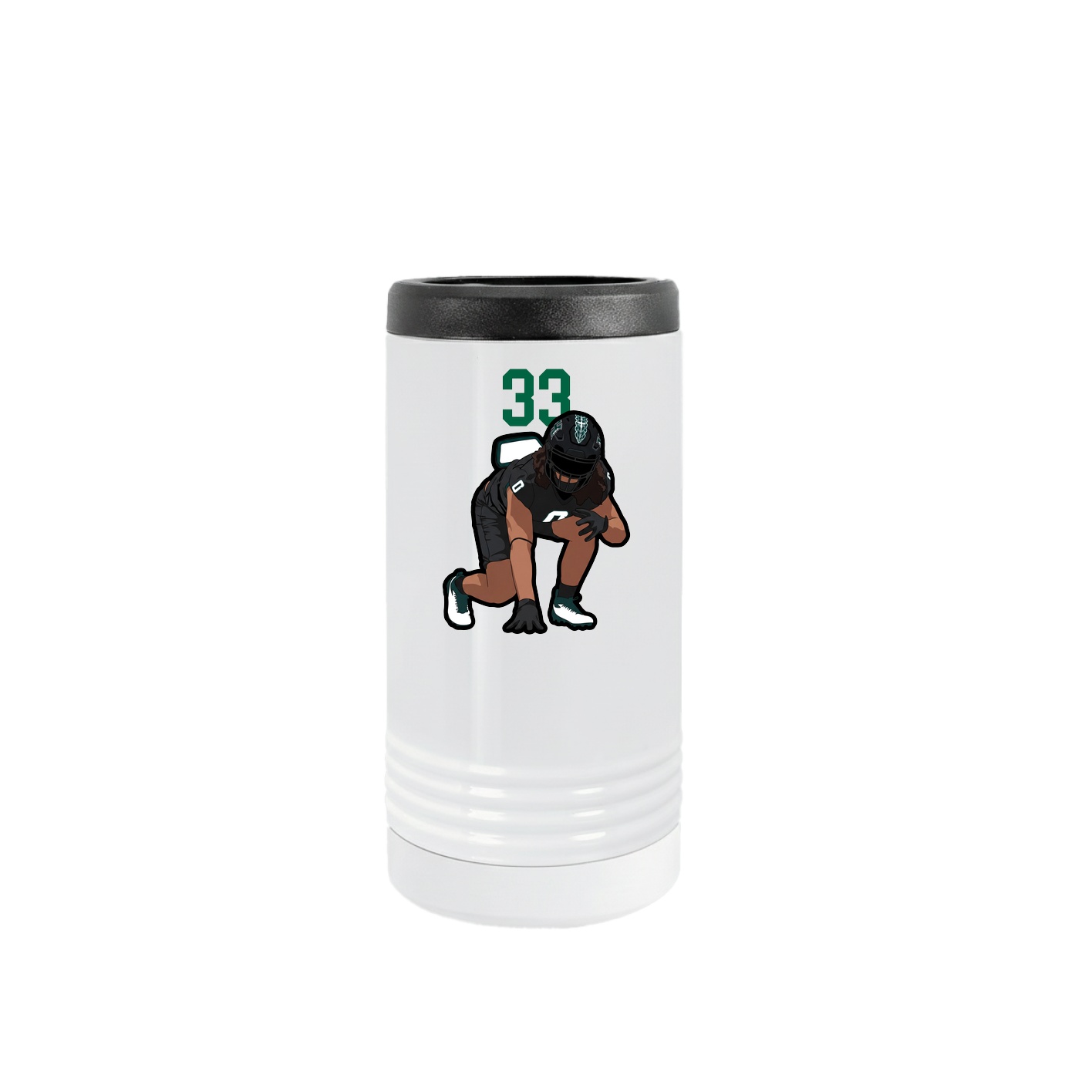 Slim Beverage Holder — Number Top in White