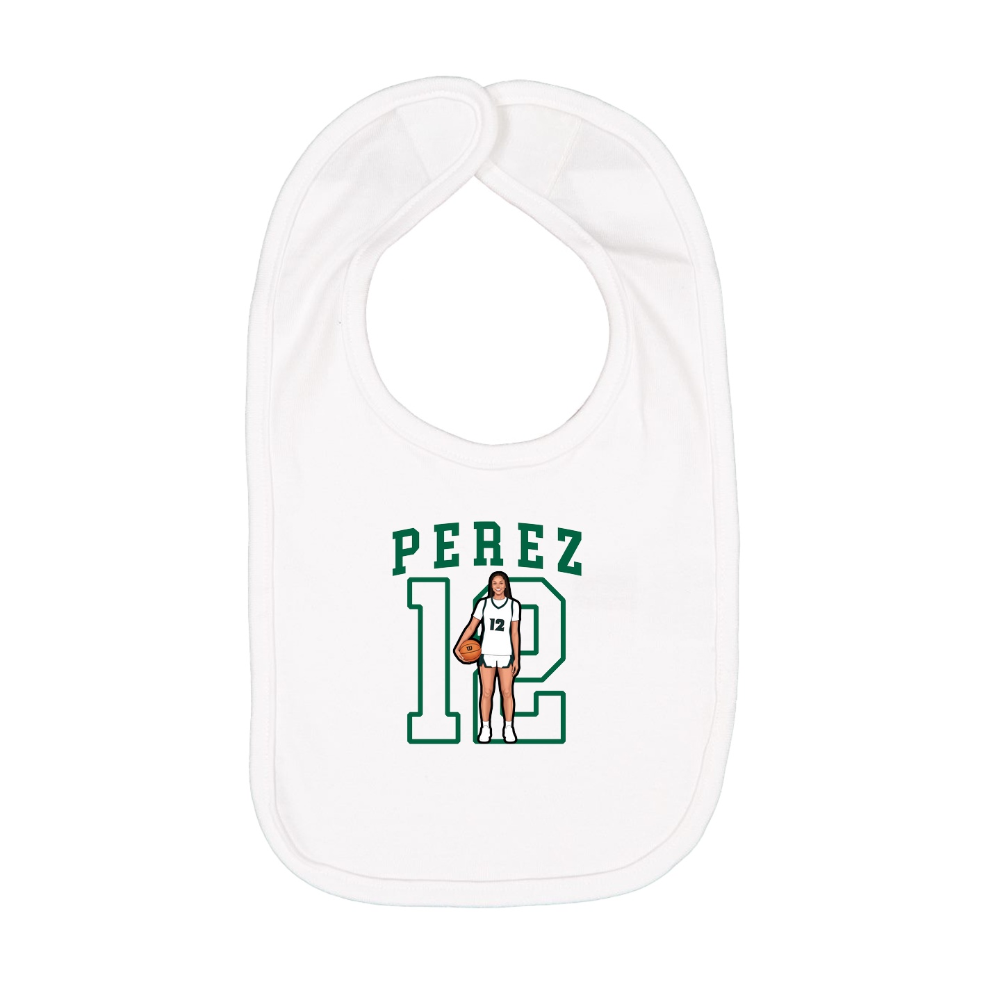 Infant Bib — Shirsey in White