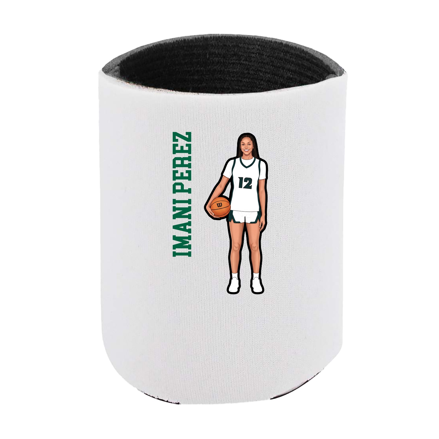 Can Holder — Name Vertical in White