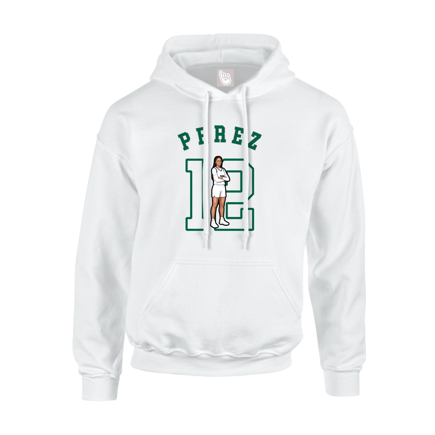 Hoodie — Shirsey Arch in White