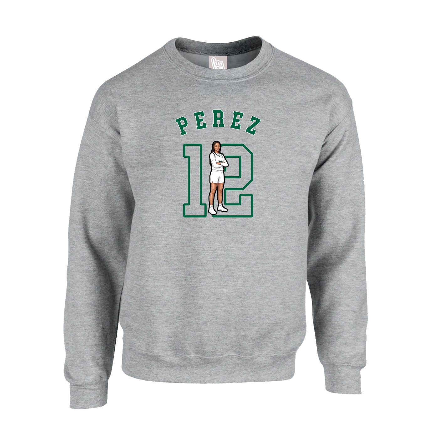 Fleece Crew — Shirsey Arch in Grey