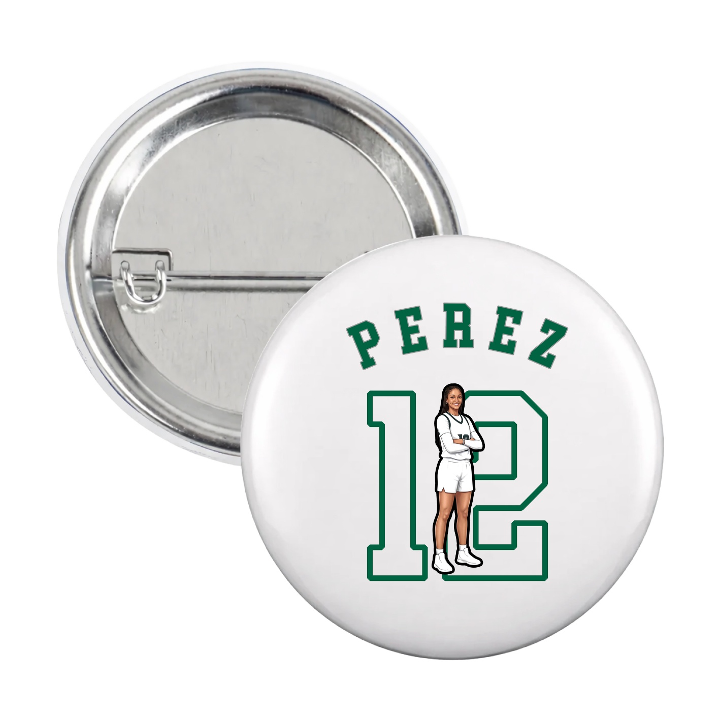 Game Day Button — Shirsey Arch in White