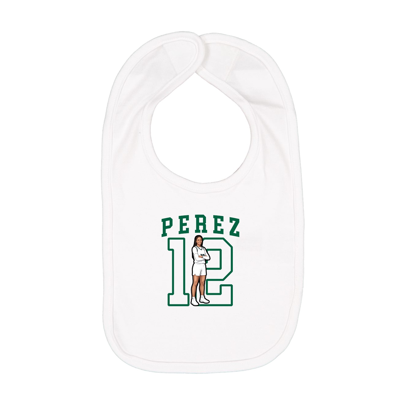 Infant Bib — Shirsey in White