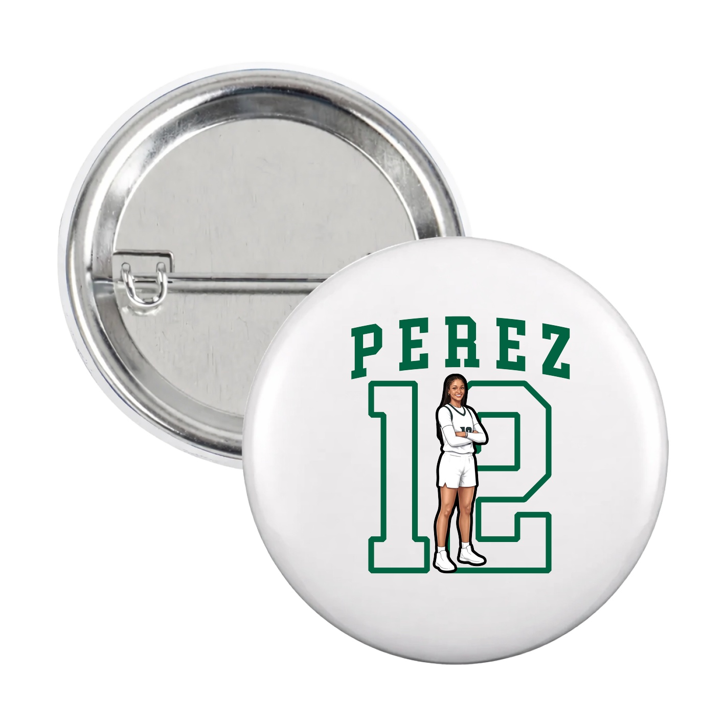 Game Day Button — Shirsey in White
