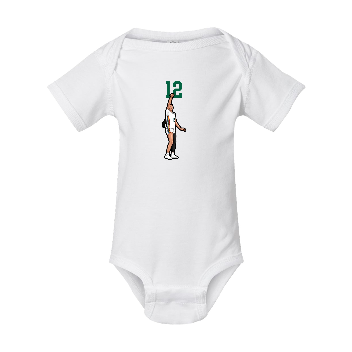Baby Onesie — Number Top in White