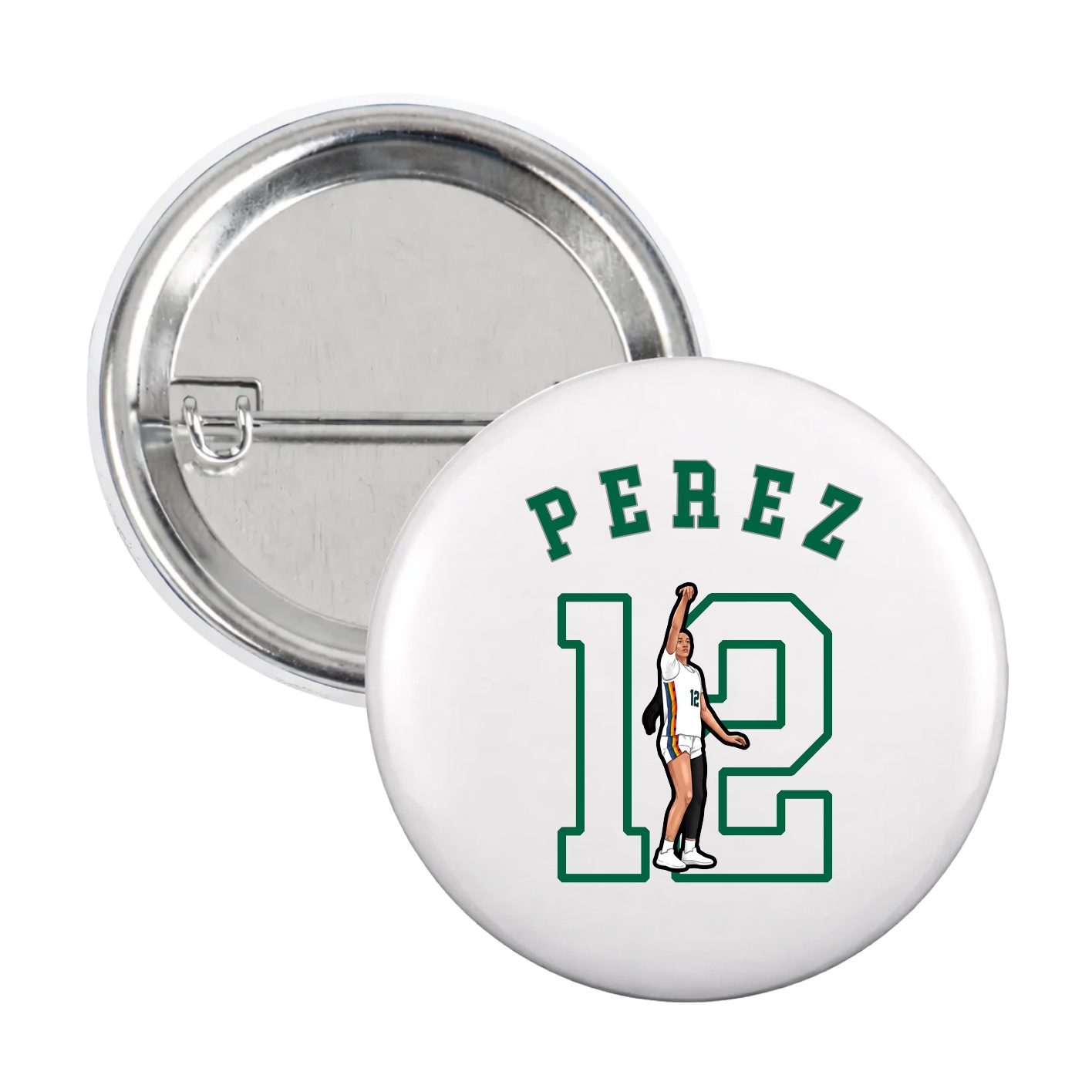 Game Day Button — Shirsey Arch in White