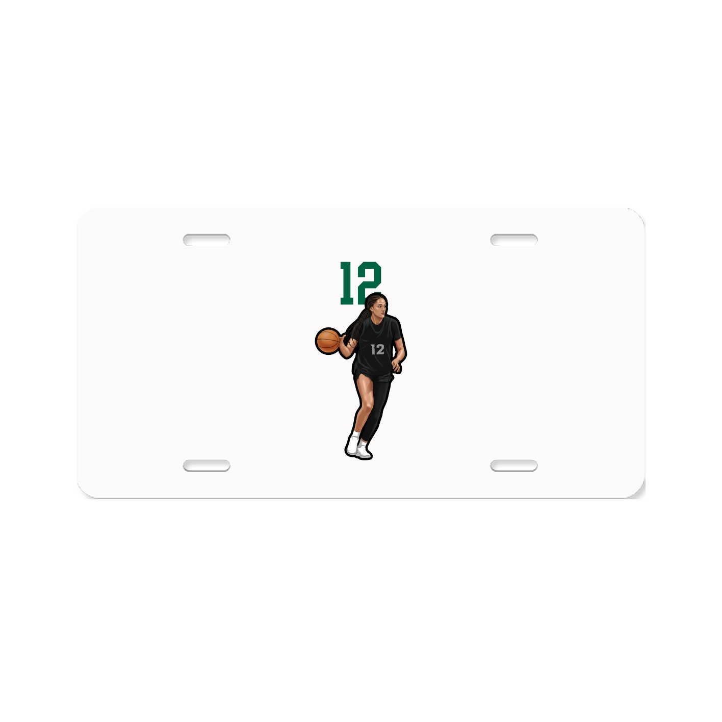 License Plate — Number Top in Classic