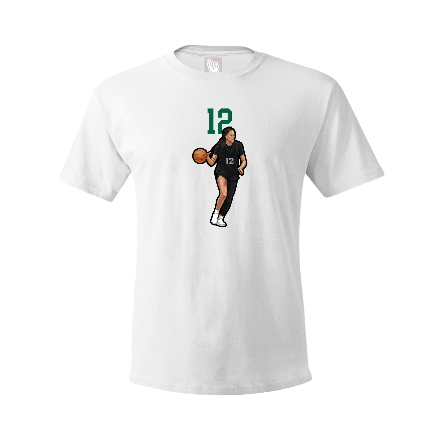 Tee — Number Top in White