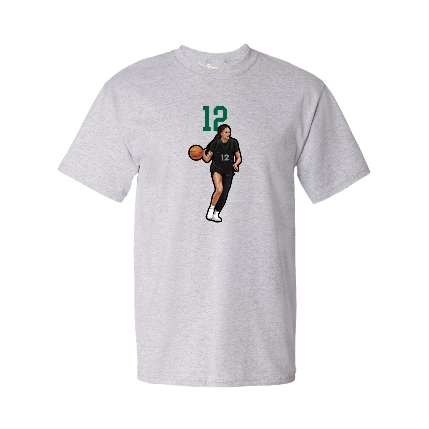 Youth Tee — Number Top in Grey