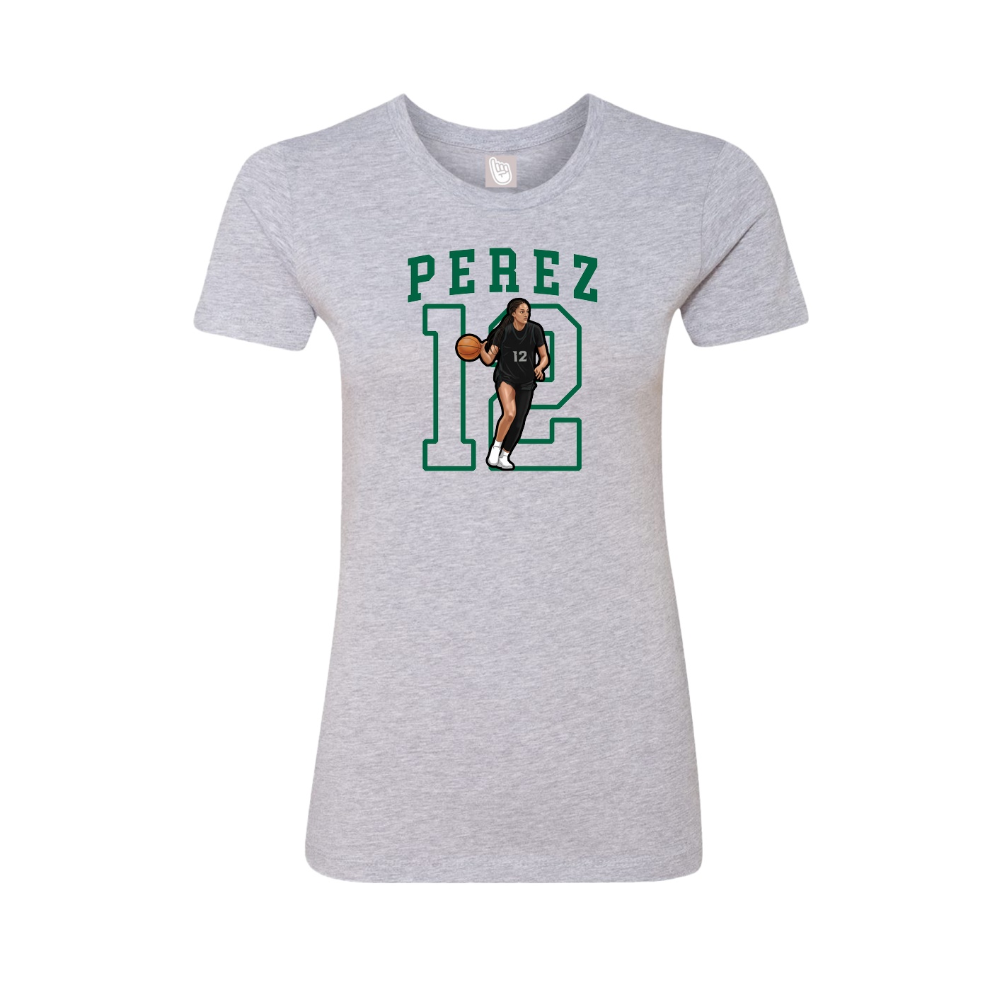 Fitted Women's Tee — Shirsey in Grey