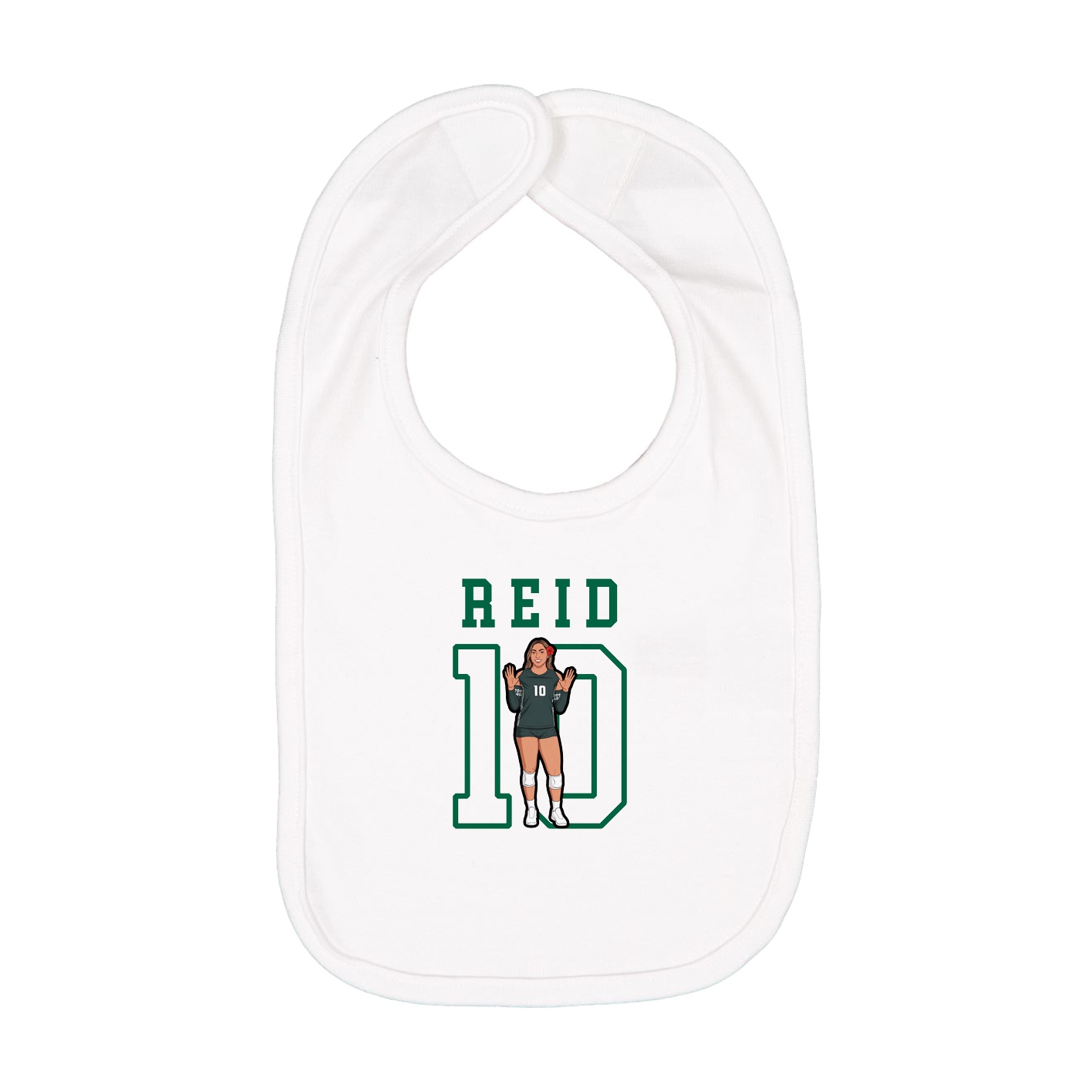 Infant Bib — Shirsey in White