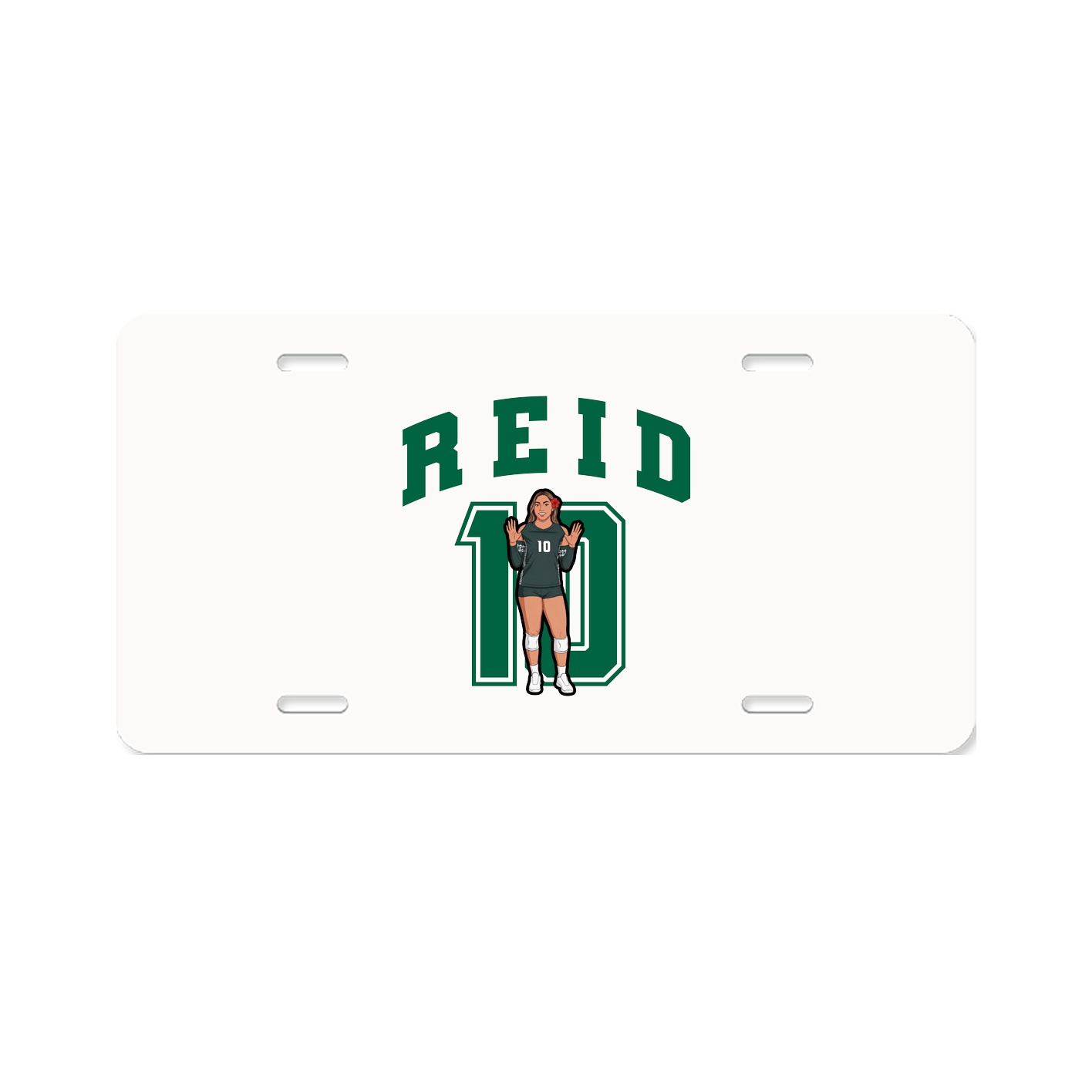 License Plate — Number in Classic