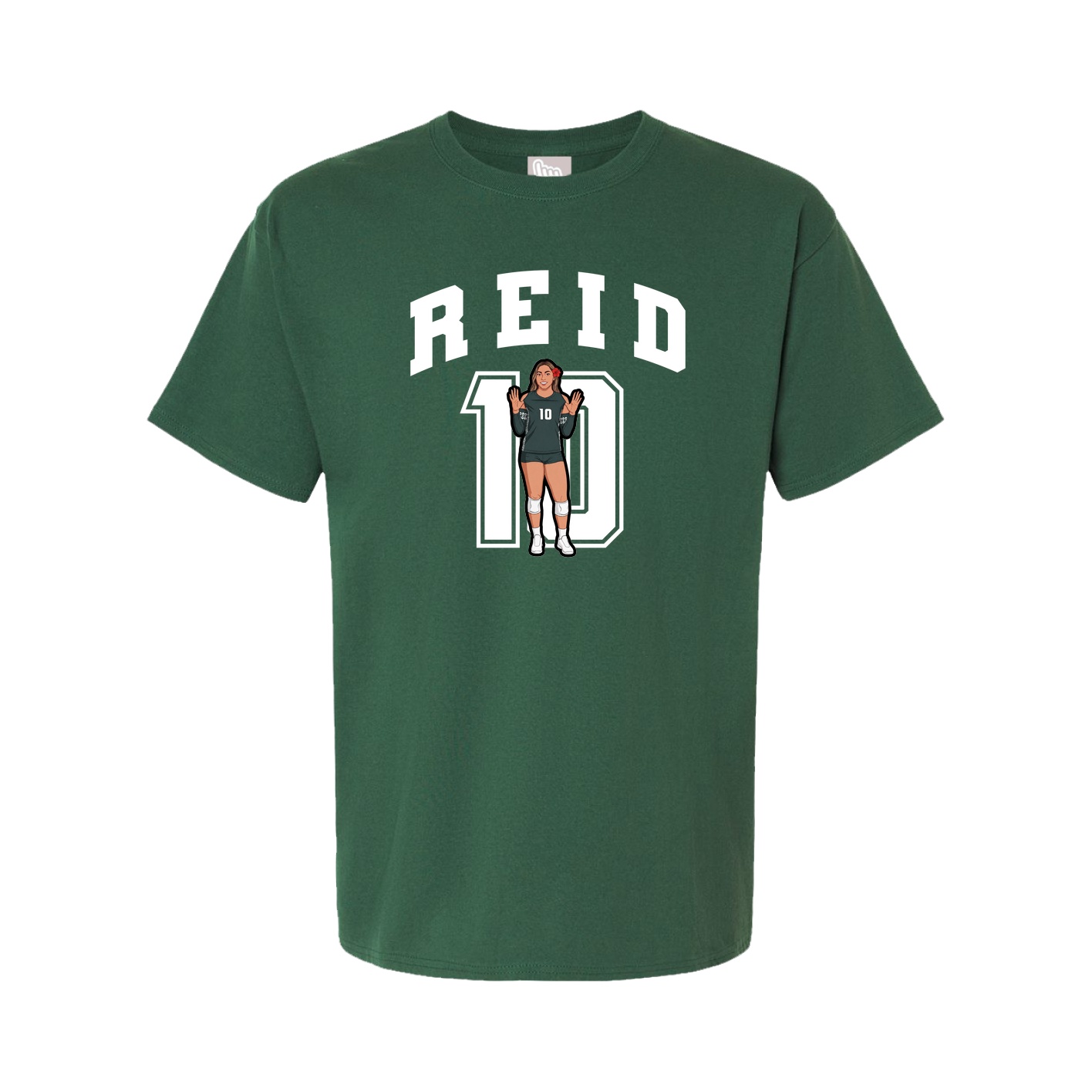 Tee — Number in Green