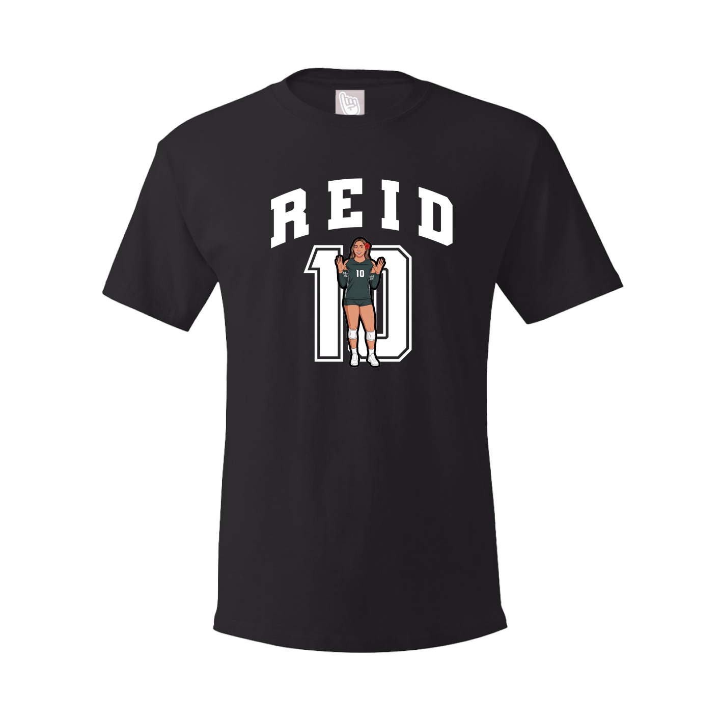 Youth Tee — Number in Black
