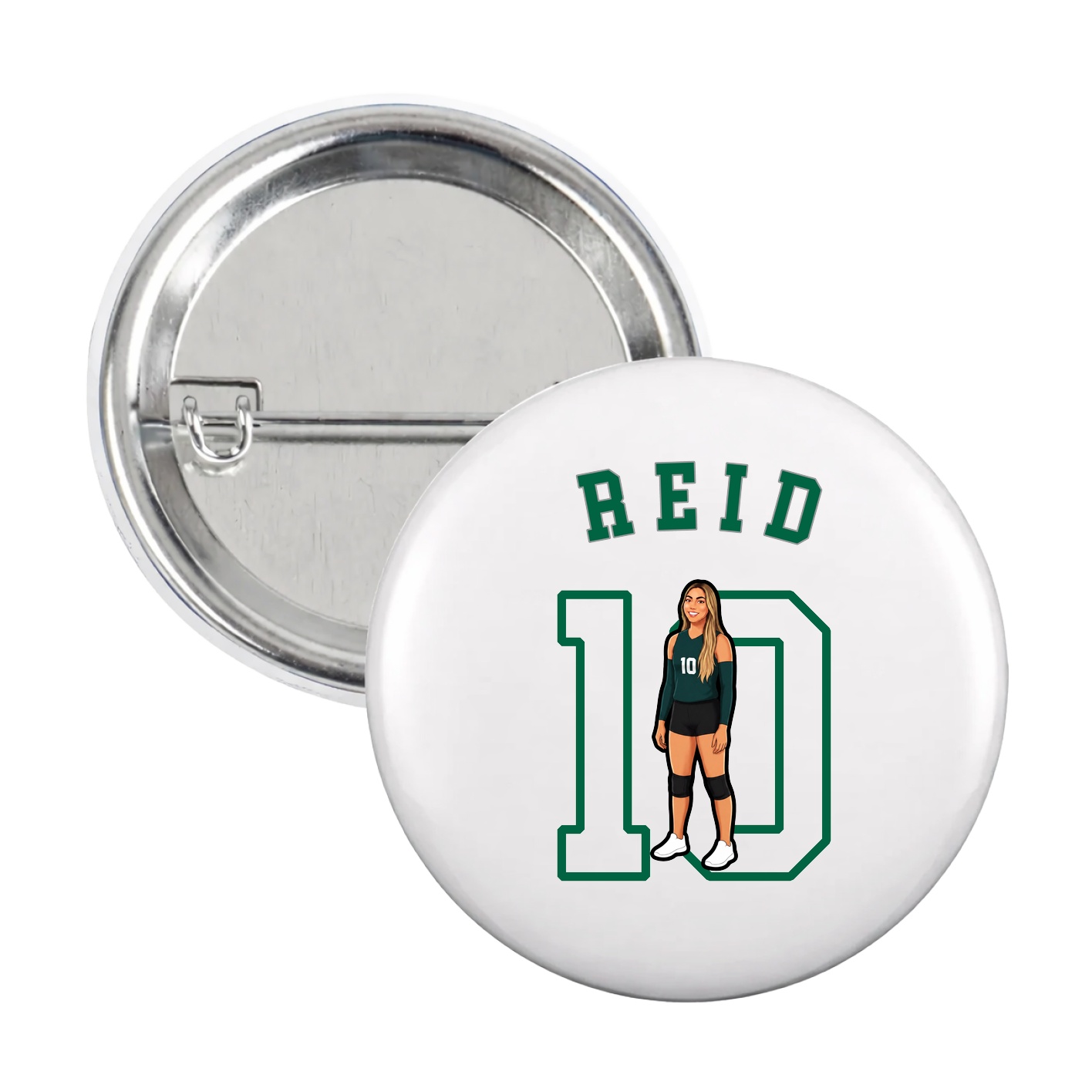 Game Day Button — Shirsey Arch in White