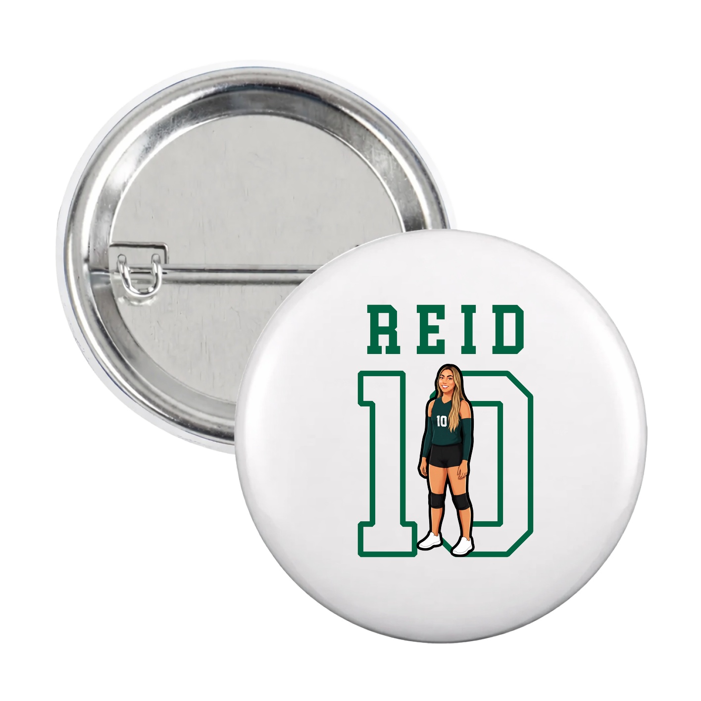 Game Day Button — Shirsey in White