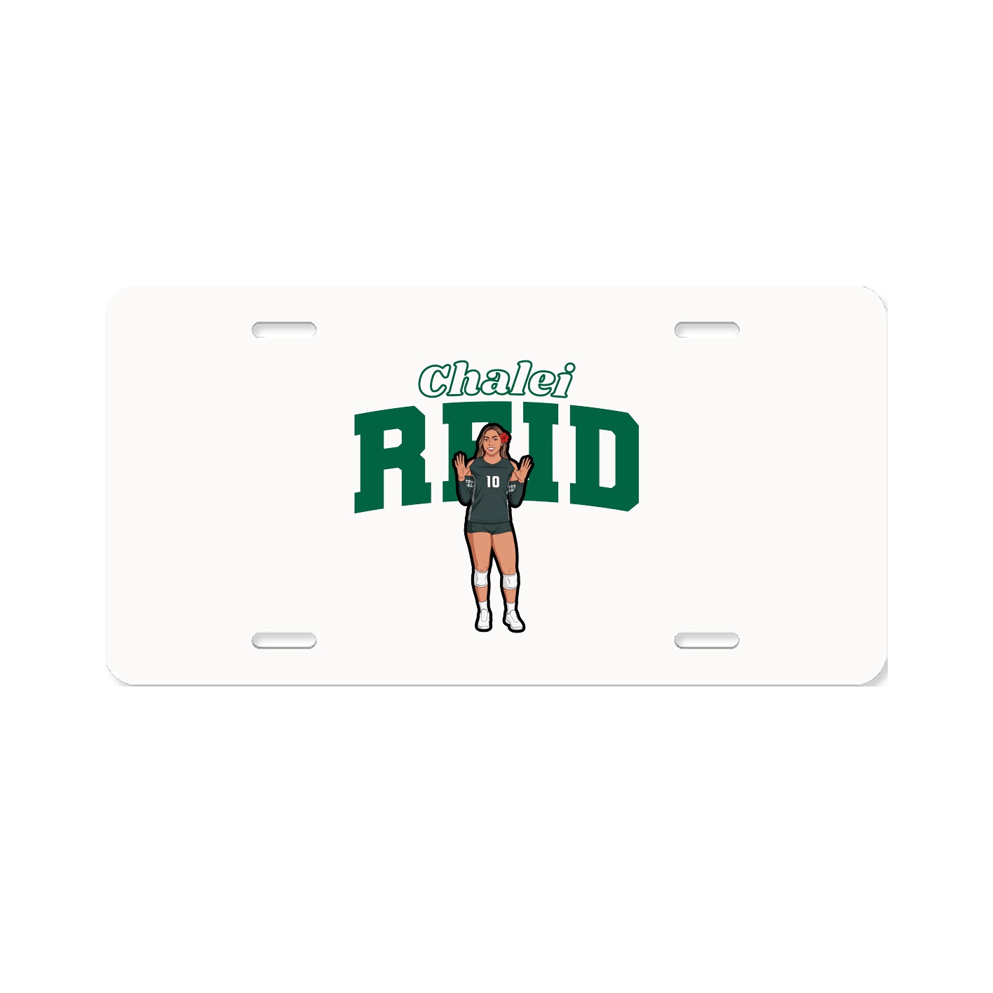 License Plate — Name Arch in Classic