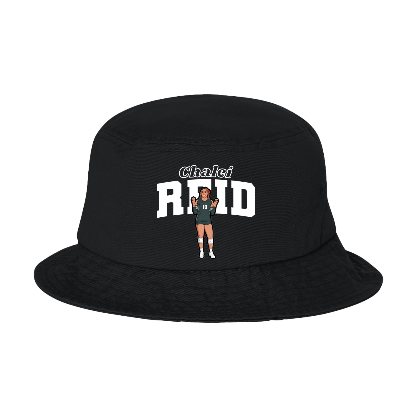 Bucket Cap — Name Arch in Black