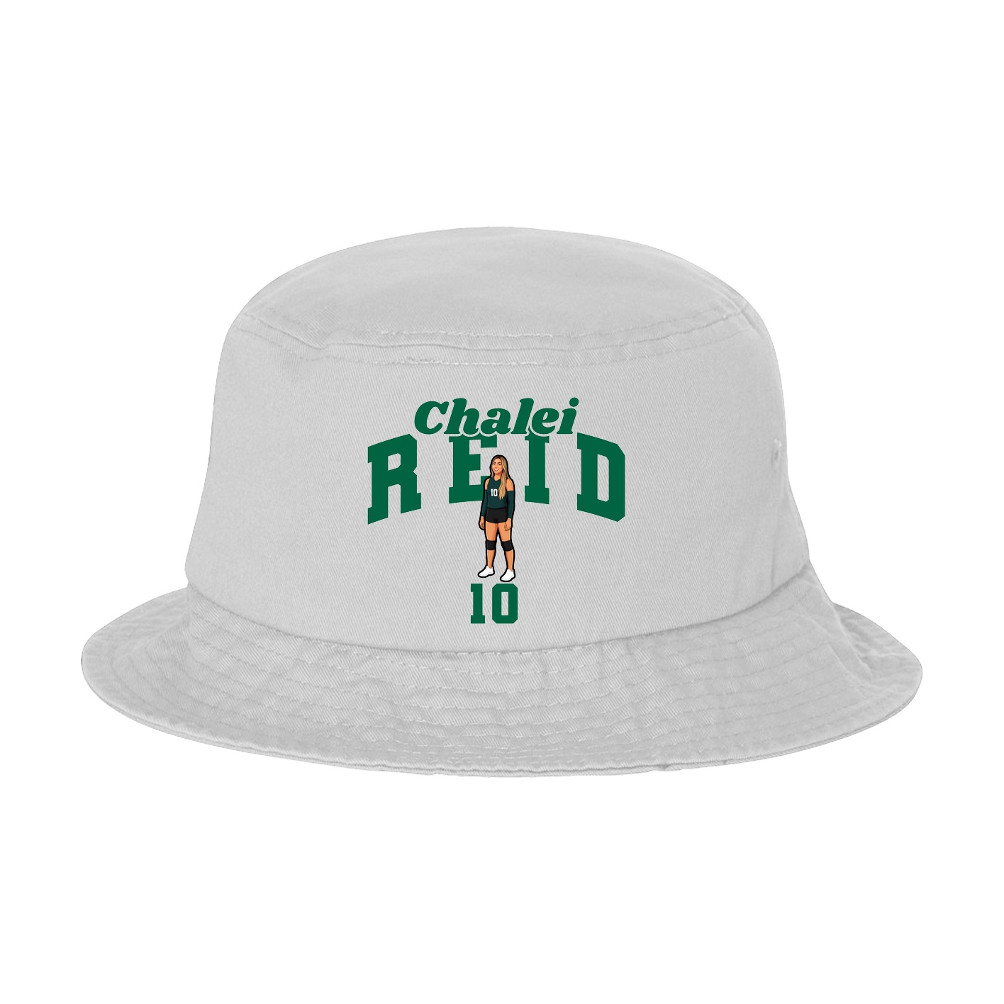 Bucket Cap — Signature Arch in White