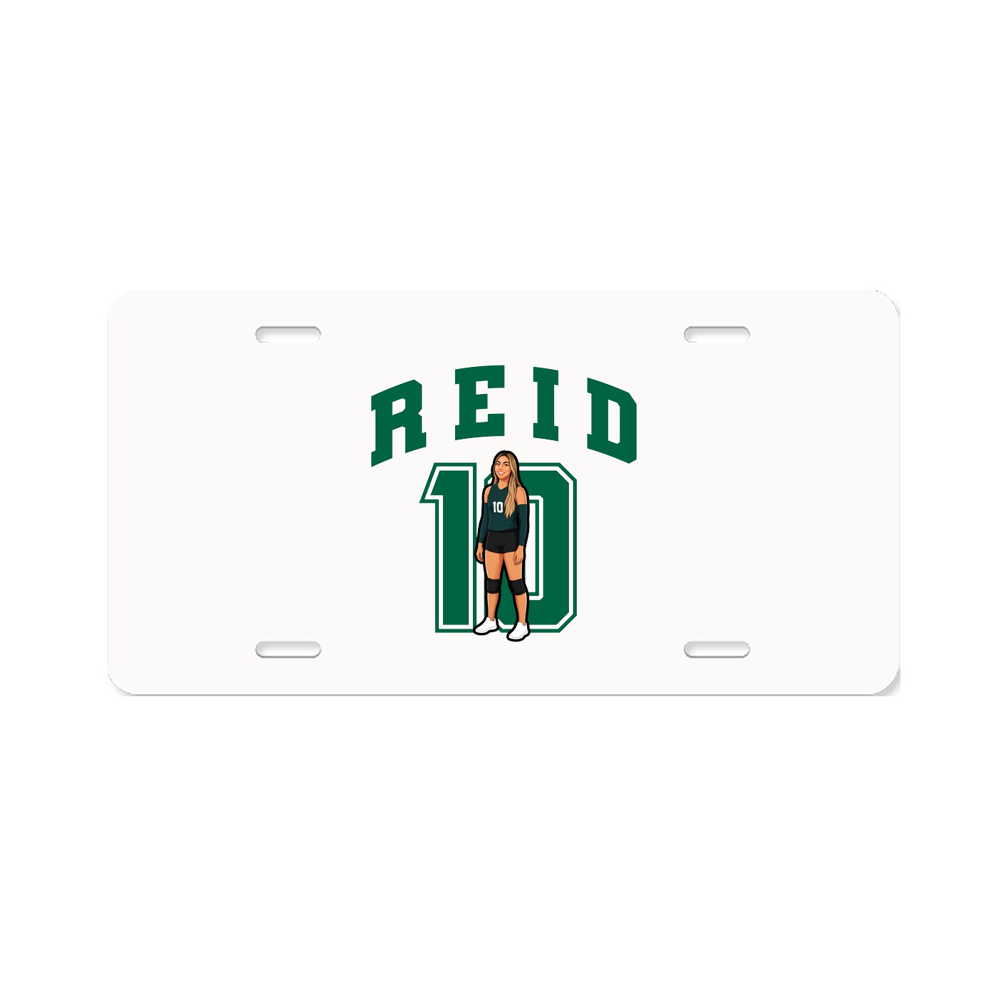 License Plate — Number in Classic