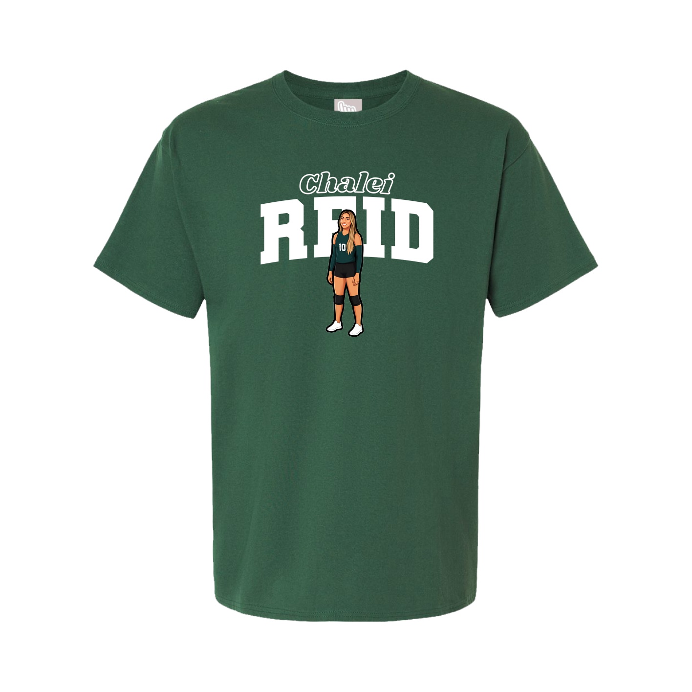 Youth Tee — Name Arch in Green