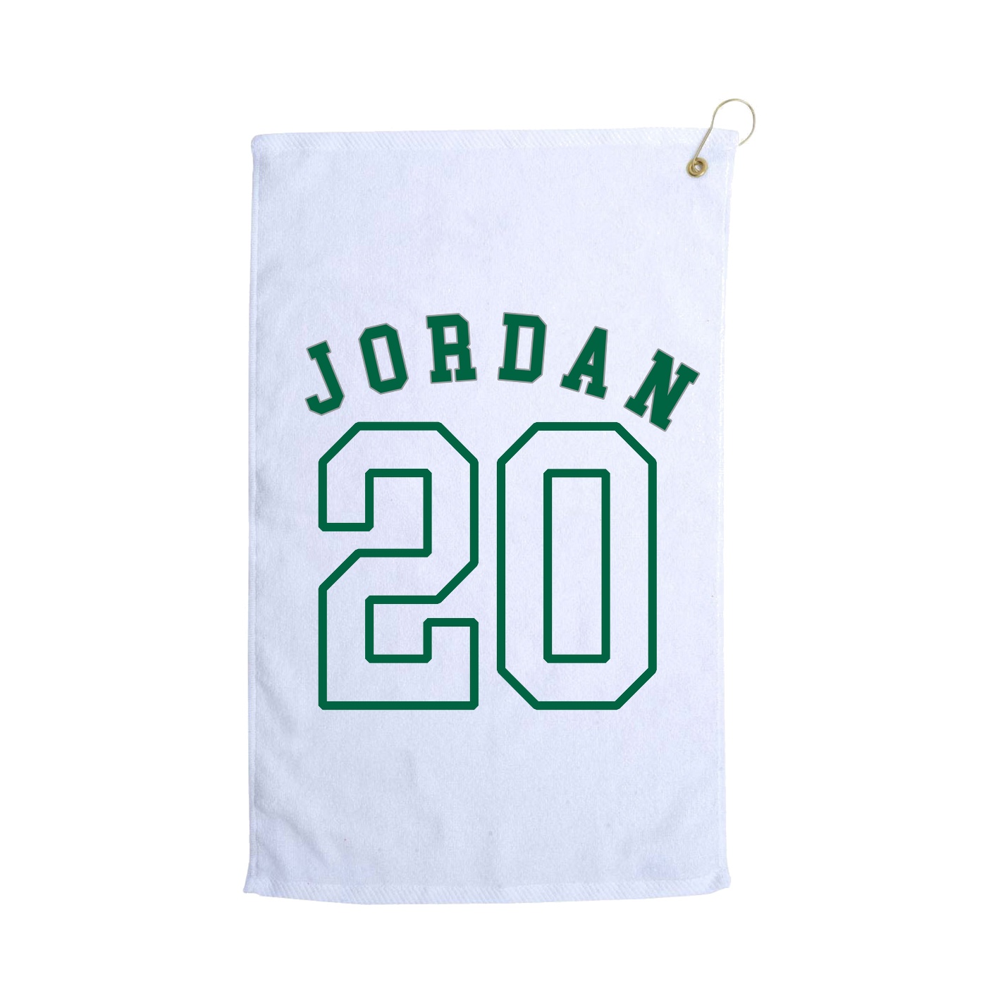 Golf Towel — Shirsey Arch in White