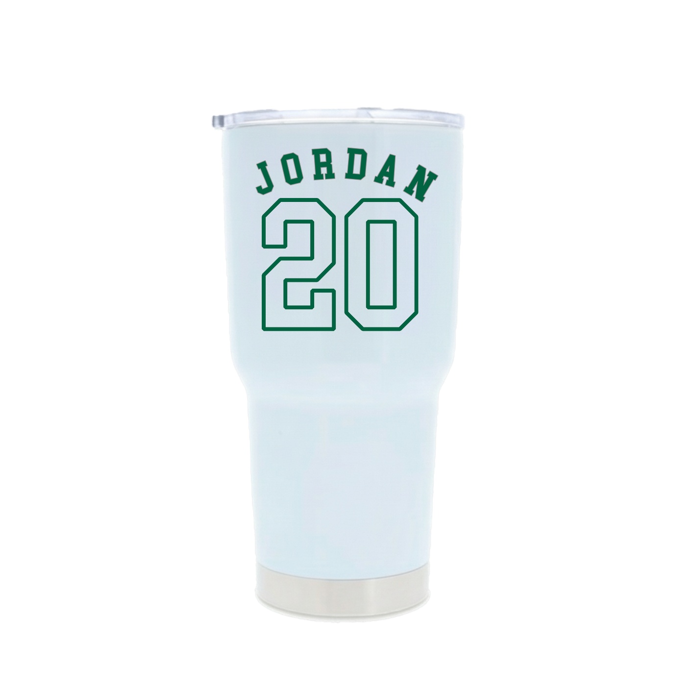30oz Stainless Steel Tumbler — Shirsey Arch in White