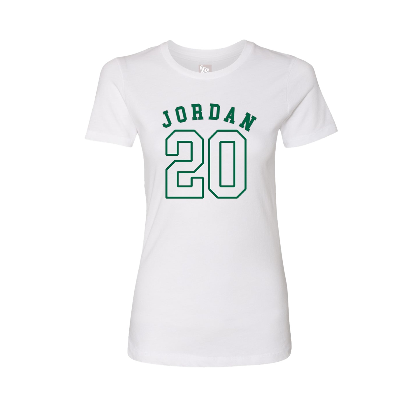 Fitted Women's Tee — Shirsey Arch in White