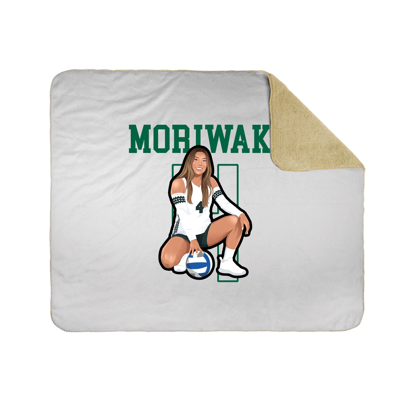 Throw Blanket — Shirsey in White