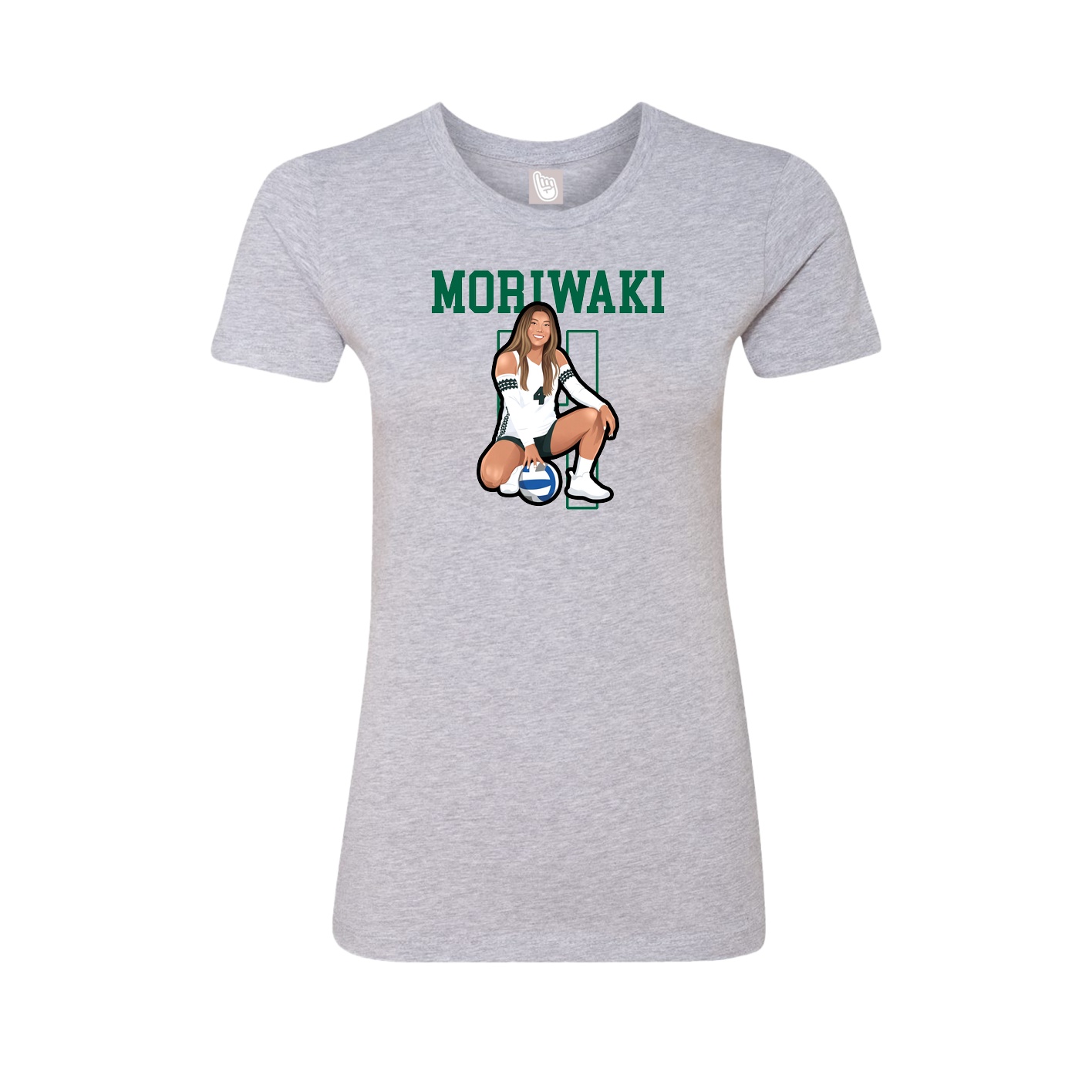 Fitted Women's Tee — Shirsey in Grey