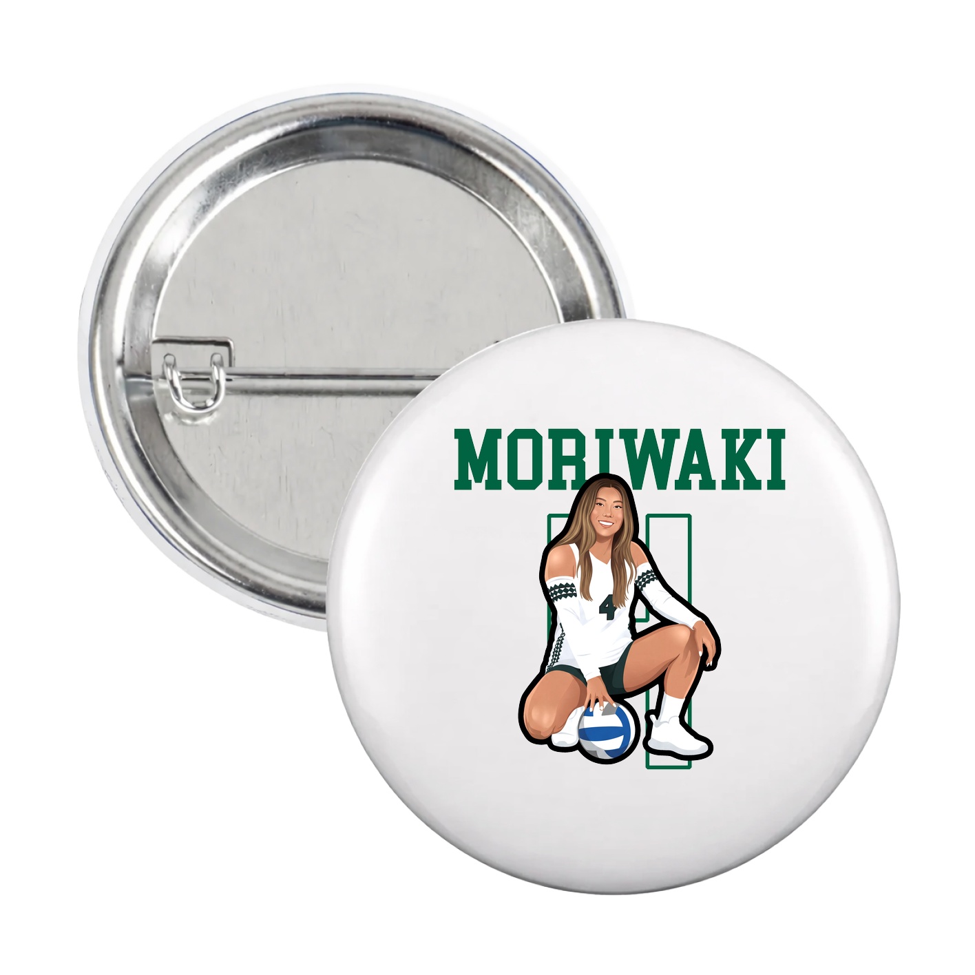Game Day Button — Shirsey in White