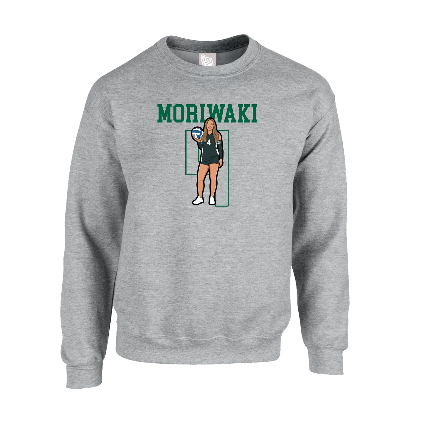 Fleece Crew — Shirsey in Grey